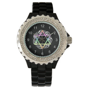 Jewish Star Colors Horloge