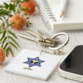 Jewish Star Sleutelhanger (Voorkant Rechts)