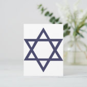 Jewish Star van David Briefkaart (Staand voorkant)