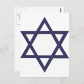Jewish Star van David Briefkaart (Voorkant / Achterkant)