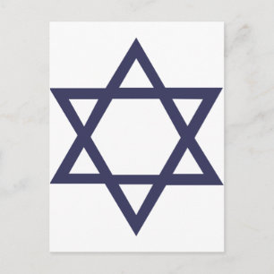Jewish Star van David Briefkaart