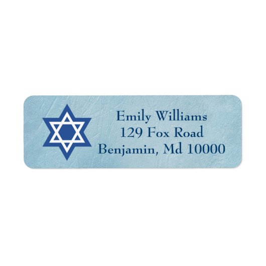 Jewish Star van David Etiket (Voorkant)