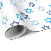 Jewish Star van David Pattern Cadeaupapier (Rol Hoek)