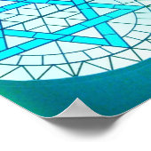 Jewish Star van David Poster Print (Hoek)