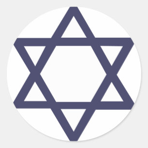 Jewish Star van David Symbol Ronde Sticker