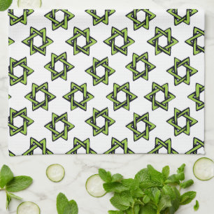 Jewish Stars Designer Kitchen Towels van Divorah Theedoek
