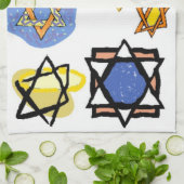 JEWISH STARS KITCHEN TOWELS - MOGEN DAVID GIFTS THEEDOEK (Gevouwen)