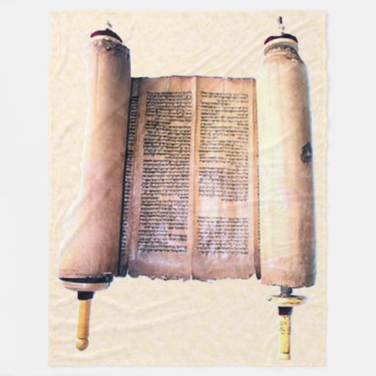 JEWISH TORAH Fleece Blanket Deken (Voorkant)