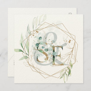 Jewish Wedding Chuppah Eucalyptus Monogram