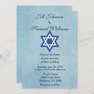 Jewish Wedding Star van David Kaart