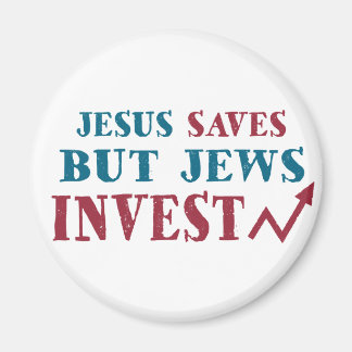 Jews Invest - Joodse financiële humor Magneet