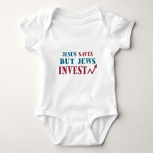 Jews Invest - Joodse financiële humor Romper