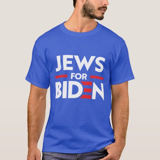 JEWS VOOR JOE BIDEN T-SHIRT (Voorkant)