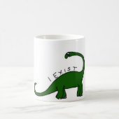J'existe tasse de dinosaure de brontosaure (Centre)
