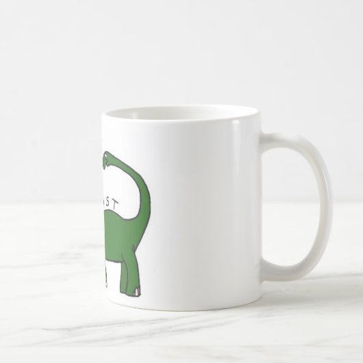 J'existe tasse de dinosaure de brontosaure (Droite)