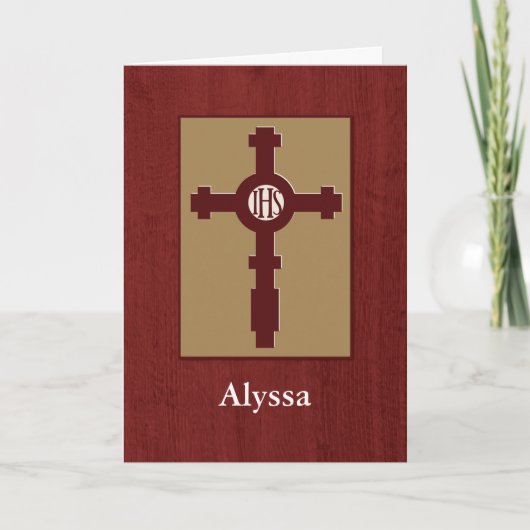 Jezuïet eer samenleving inductie gefeliciteerd, Cu Kaart (Voorkant)