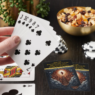 Jezus aan de deur van de hemel pokerkaarten