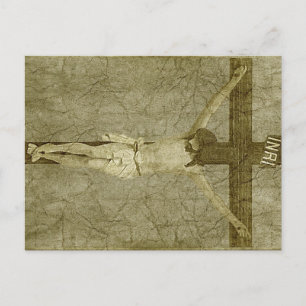 Jezus aan het kruis briefkaart