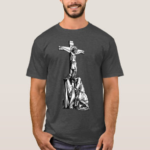 Jezus aan het kruis t-shirt