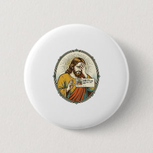 Jezus aan verhaal toegevoegd in plaats van directe ronde button 5,7 cm