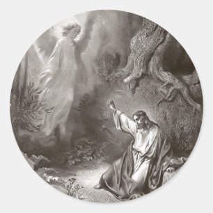 Jezus Agony in de tuin Ronde Sticker