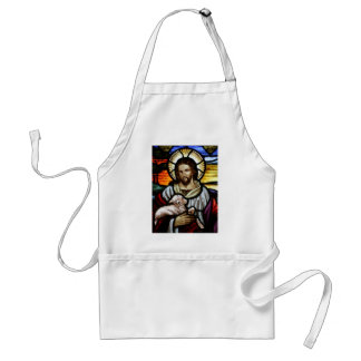 Jezus als het portret Good Shepherd Standaard Schort