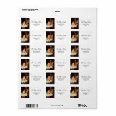 Jezus als kind met Mary & Joseph Vrolijk Kerstfees Etiket (Full Sheet)