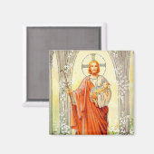 Jezus als Sheppard  Magnet Magneet (Voorkant / Achterkant)