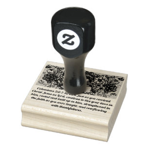 Jezus Bedankt Rubberstempel
