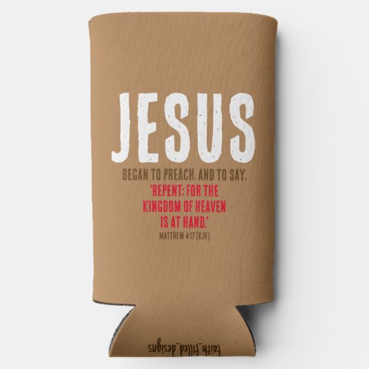 "JEZUS begon te prediken." Matteüs 4:17 - Chocolad (Achterkant)