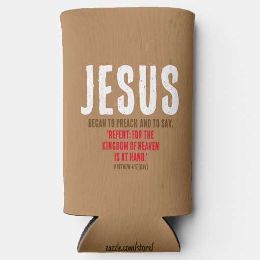 "JEZUS begon te prediken." Matteüs 4:17 - Chocolad (Voorkant)