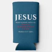 Jezus begon te preken. Matthew 4:17 (Achterkant)