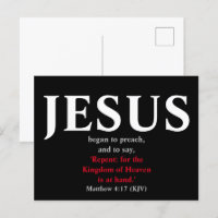 Jezus begon te preken. Matthew 4:17