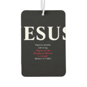 Jezus begon te preken. Matthew 4:17 Luchtverfrisser (Achterkant)