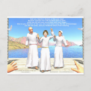 Jezus behoort tot de dokters-docenten van de wet briefkaart