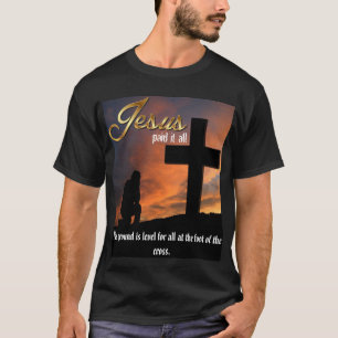Jezus betaalde het allemaal donkere T-Shirt