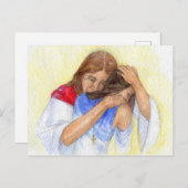 "Jezus bevalt ons." Briefkaart (Voorkant / Achterkant)