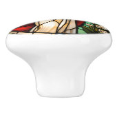 Jezus bidt keramische knop (Zijkant)