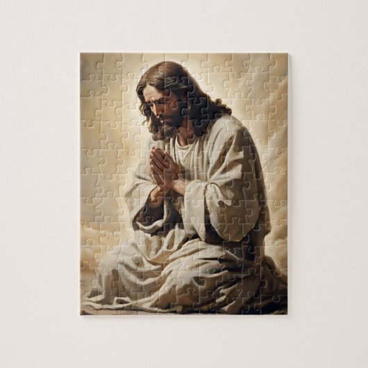 Jezus bidt puzzel (Verticaal)