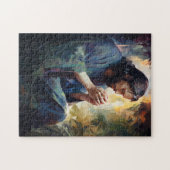 Jezus bidt puzzel (Horizontaal)