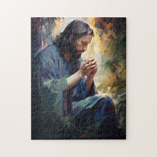 Jezus bidt puzzel (Verticaal)