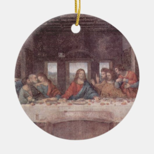 Jezus bij de laatste Supper, Leonardo da Vinci Keramisch Ornament (Voorkant)