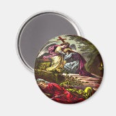 Jezus bij Gethsemane Magnet Magneet (Voorkant / Achterkant)