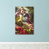 Jezus bij Gethsemane Wrapped Canvas Afdruk (Insitu (Houten vloer))