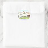 Jezus bij het huwelijk van Cana Ronde Sticker (Tas)