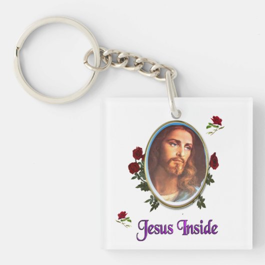 Jezus binnen sleutelhanger (voorkant)