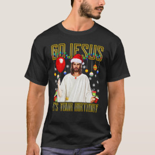 Jezus Birthday kerst T-shirt