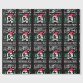 Jezus Birthday Ugly KerstSweater Cadeaupapier (Vlak)