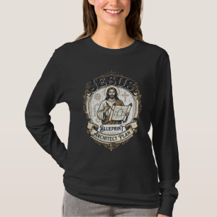 Jezus Blauwdruk Architect Plan Jezus Blauwdruk Boo T-shirt