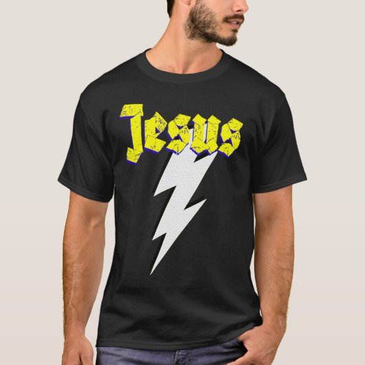 Jezus blikseminslag Bolt Gods zoon voor de hele me T-shirt (Voorkant)